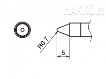 Pájecí hrot HAKKO T39-B07