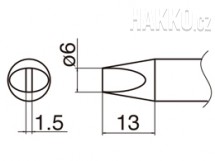 Pájecí hrot HAKKO T33-D6