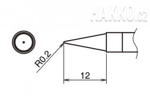 Pájecí hrot HAKKO T39-BL02