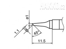 Pájecí hrot HAKKO T36-BC1/1BC