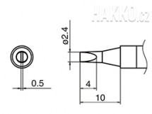 Pájecí hrot HAKKO T36-D24/2.4D