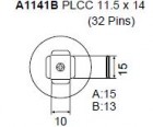 Hakko - Tryska A1141B-PLCC 11.5x14 mm