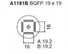  - Tryska A1181B-BQFP 19x19 mm