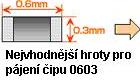 Nejvhodnější pájecí hroty pro pájecí hroty pájení čipu 0603