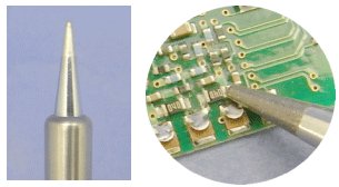 Standardní velikost: velikost konce hrotu R0.5