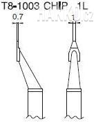 Pájecí hrot T8-1003, CHIP 1L