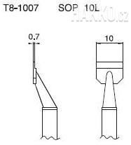 Odpájecí hrot T8-1007, SOP 10L