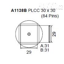 Určeno pro pouzdra plcc 30x30 mm 