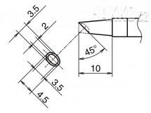 Pájecí hrot HAKKO T39-BCM3545