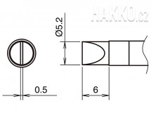 Pájecí hrot HAKKO T39-DS52