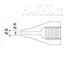 Odpájecí hrot  A 1496, Nozzle 0,8 mm