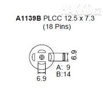 Určeno pro pouzdra QFP 12.5x7.3 mm