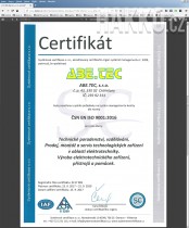 Certifikát ISO9001