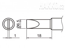 Pájecí hrot HAKKO T19-D65