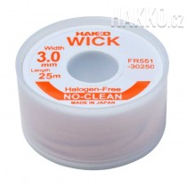 Odpájecí lanko HAKKO WICK FR551-30250-E, 3,0mmx25,0m