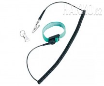Antistatický náramek HAKKO 442B-05, 2,5m, zelený