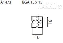 Určeno pro pouzdra BGA 8x8 mm