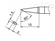 Pájecí hrot HAKKO T39-BC1530