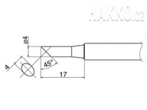 Pájecí hrot HAKKO T34-C4