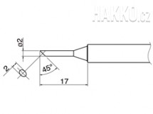 Pájecí hrot HAKKO T34-C2
