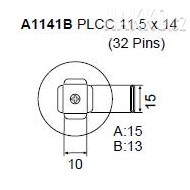 Určeno pro pouzdra PLCC 11.5x14 mm 