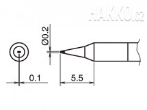 Pájecí hrot HAKKO T50-D02