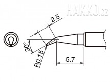 Pájecí hroty HAKKO T52-J015, 2ks/bal