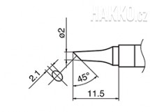Pájecí hrot HAKKO T36-BC2/2BC