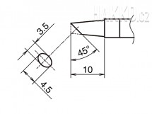 Pájecí hrot HAKKO T39-BC3545