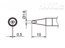 Pájecí hrot HAKKO T39-D16