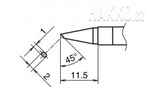 Pájecí hrot HAKKO T39-BC1020