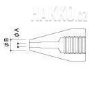 Odpájecí hrot  A 1502, Nozzle 1,6 mm