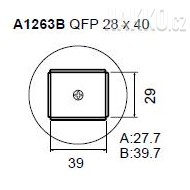 Určeno pro pouzdra QFP 28x40 mm 