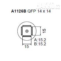 Určeno pro pouzdra QFP 14x14 mm 