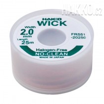 Odpájecí lanko HAKKO WICK FR551-20250-E, 2,0mmx25,0m