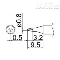 Pájecí hrot T12-D08