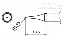 Pájecí hrot HAKKO T39-ILS015