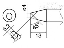 Pájecí hrot HAKKO T33-BC4