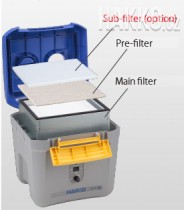 Sub-filtr (volitelně) A5035 se vkládá přímo do zařízení
