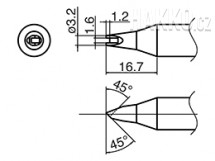 Pájecí hrot HAKKO T33-1611