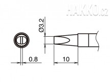 Pájecí hrot HAKKO T39-D32