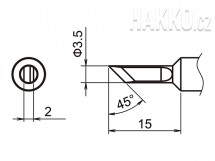 Pájecí hrot T18-K35