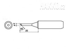 Pájecí hrot 900L-T-2CF