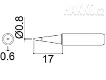 Pájecí hrot 900M-T-0,8D