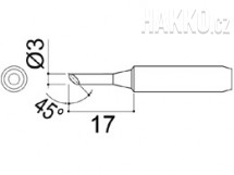 Pájecí hrot 900M-T-3CF