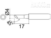 Pájecí hrot  900M-T-4CF