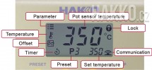 Velký a přehledný LCD displej zobrazuje řadu informací