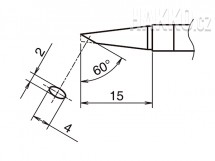 Pájecí hrot HAKKO T39-BC2040