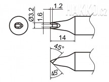 Pájecí hrot HAKKO T37-DR1632