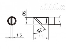 Pájecí hrot HAKKO T39-KL